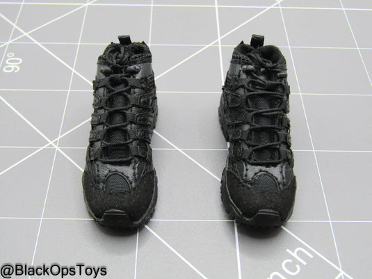LAPD S.W.A.T. Ver A - Black Combat Shoes (Peg Type)