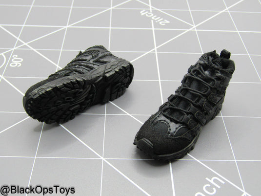 LAPD S.W.A.T. Ver A - Black Combat Shoes (Peg Type)