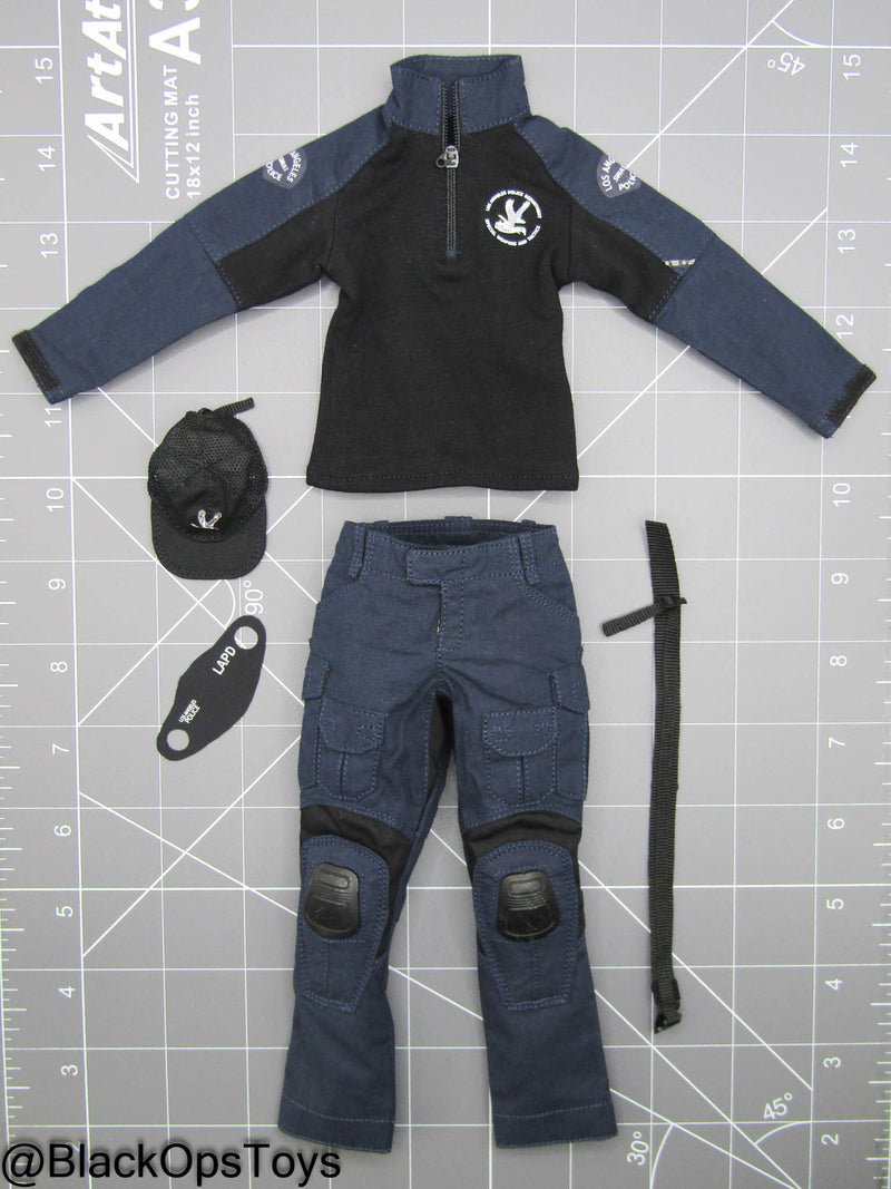 Load image into Gallery viewer, LAPD S.W.A.T. - Navy Blue Uniform Set w/Hat &amp; Facemask
