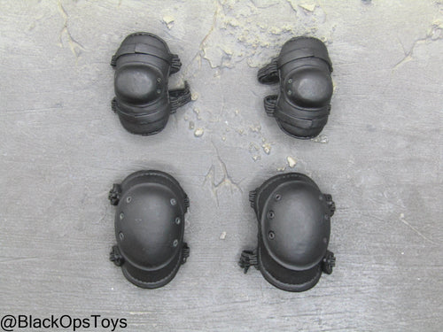 Black Knee Pads & Elbow Pads Set