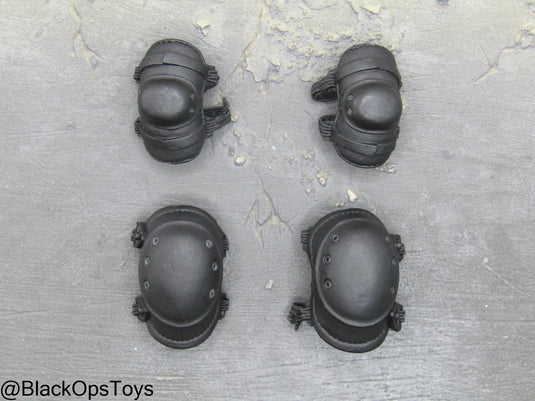 Black Knee Pads & Elbow Pads Set