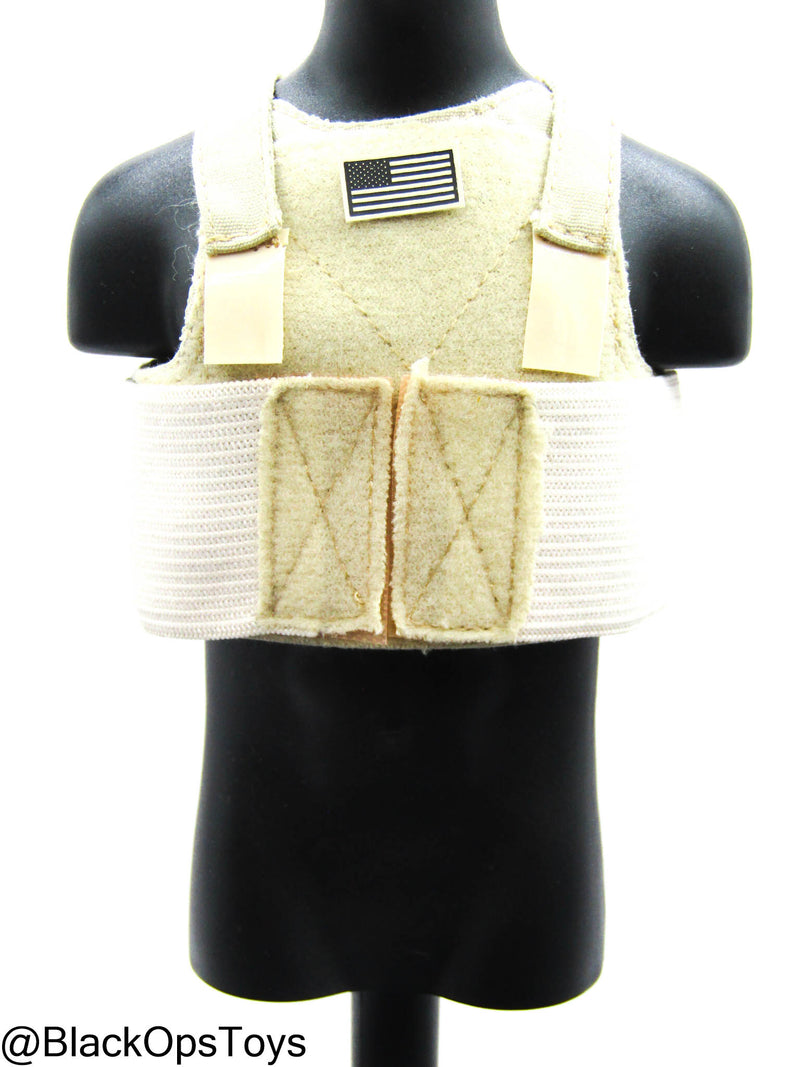 Load image into Gallery viewer, FDE Tan Body Armor w/American Flag Patch

