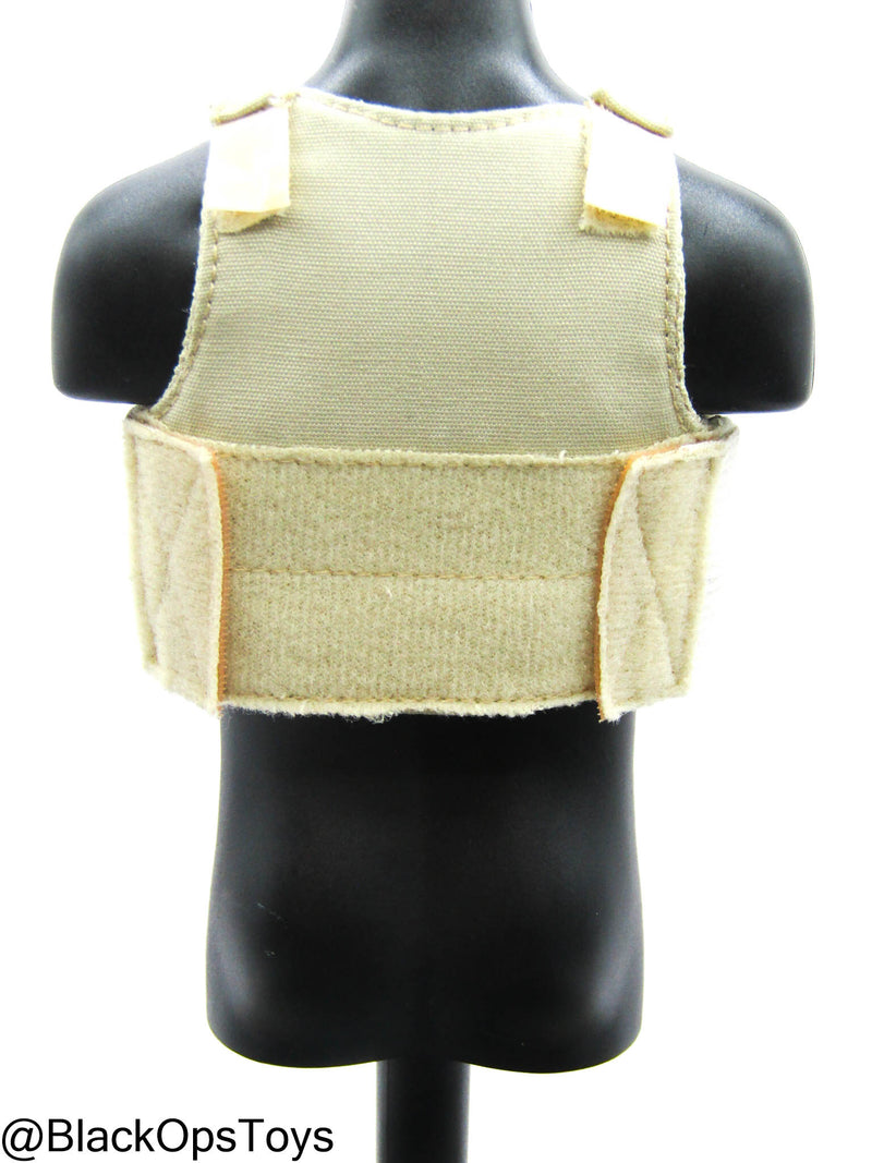 Load image into Gallery viewer, FDE Tan Body Armor w/American Flag Patch
