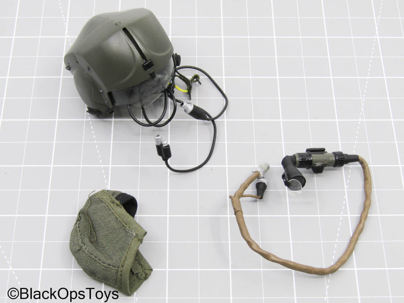 Load image into Gallery viewer, Elite Force US Army Apache OD Green Pilot Helmet (BBI)
