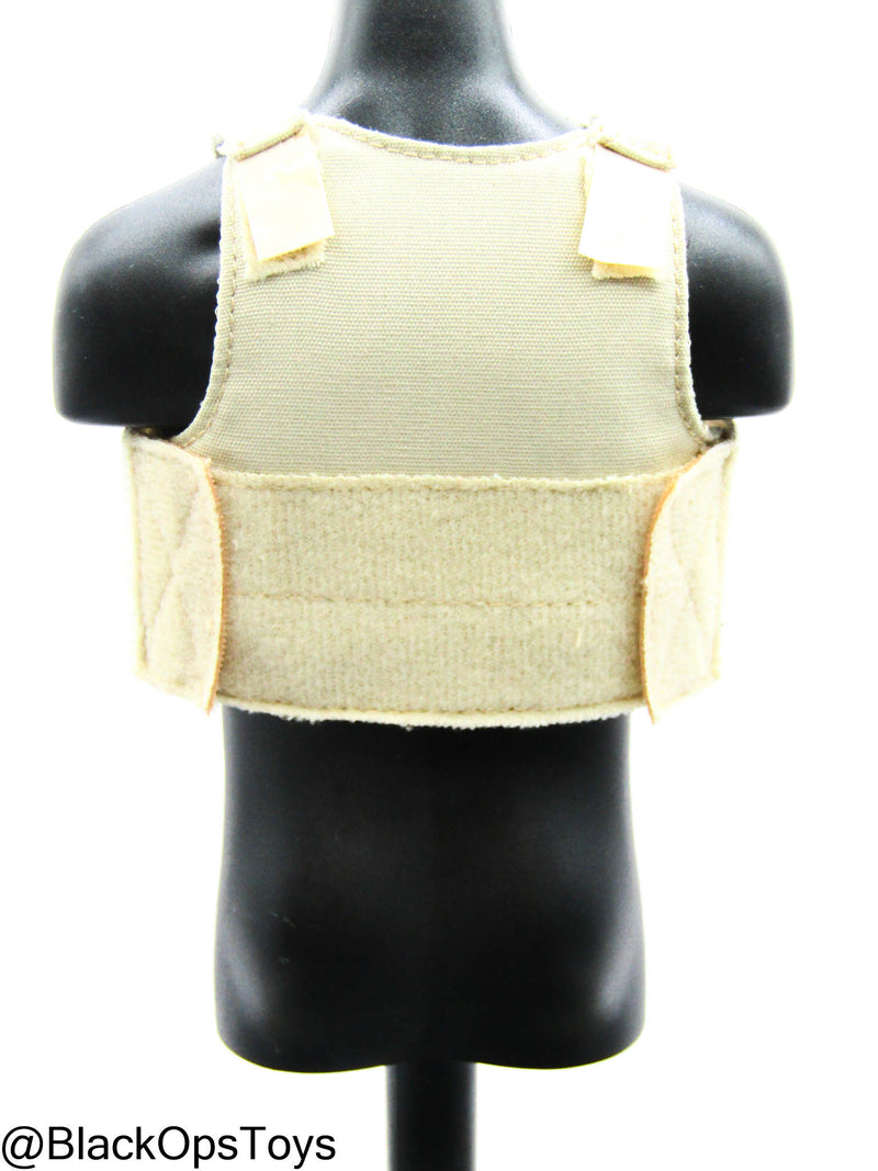 Load image into Gallery viewer, FDE Tan Body Armor w/American Flag Patch &amp; Triple Cell Mag Pouch
