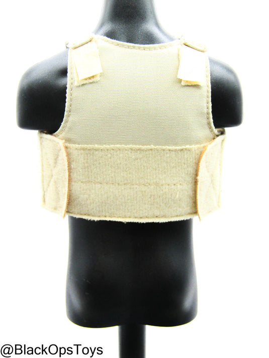FDE Tan Body Armor w/American Flag Patch & Triple Cell Mag Pouch