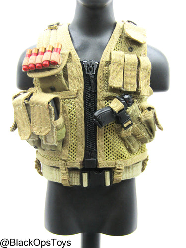 FDE Tan Survival Vest w/Pistol
