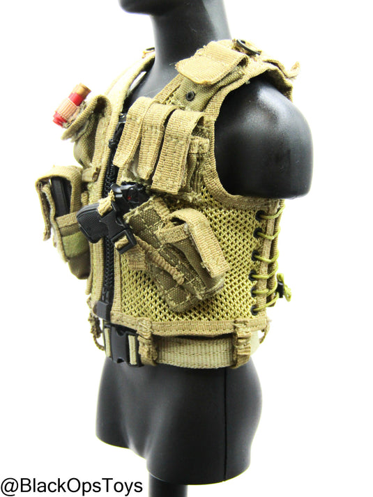 FDE Tan Survival Vest w/Pistol