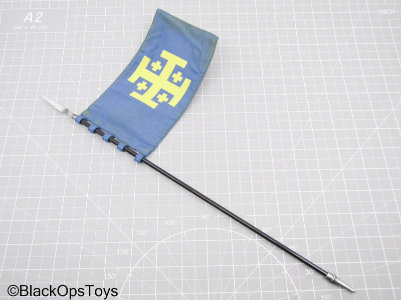 Load image into Gallery viewer, Diecast Knight Halberd Blue Flag (Coo Model)
