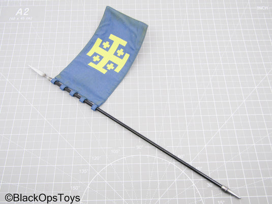 Diecast Knight Halberd Blue Flag (Coo Model)