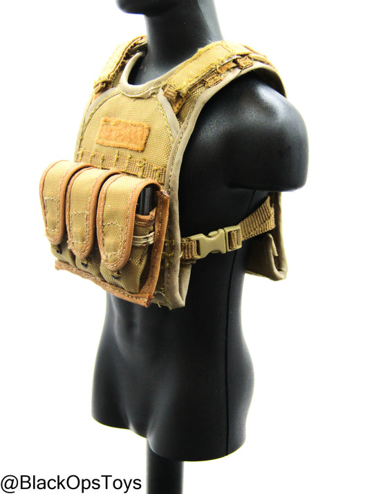 Coyote Tan MOLLE Plate Carrier w/Pouch Set
