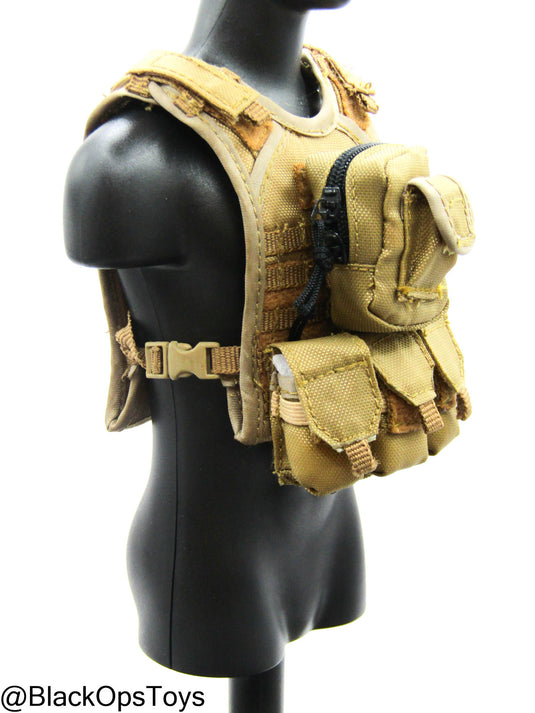 Coyote Tan MOLLE Plate Carrier w/Pouch Set