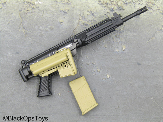 PMC - Black & Tan SA-58 Rifle w/Folding Stock