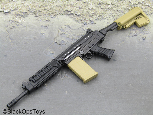 PMC - Black & Tan SA-58 Rifle w/Folding Stock