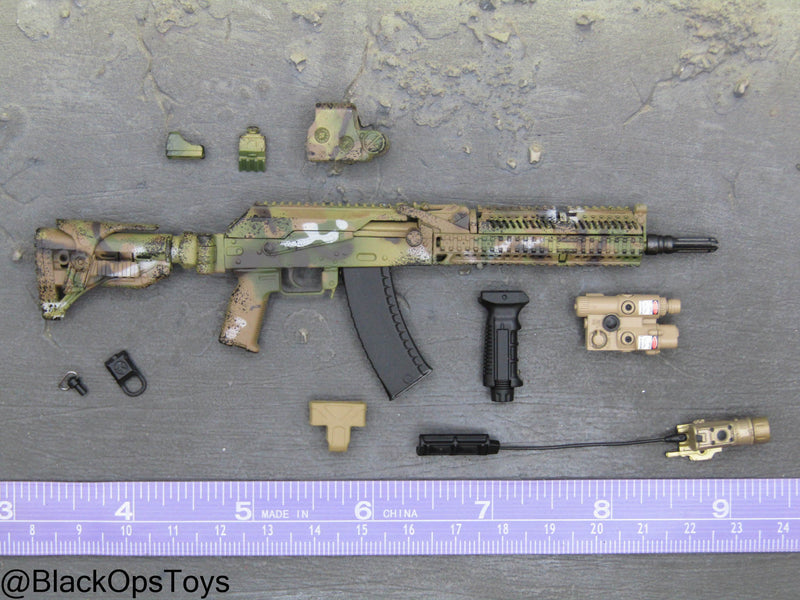 Load image into Gallery viewer, FSB Alpha Team Leader R - Camo AK105 Assault Rifle w/Attachment Set
