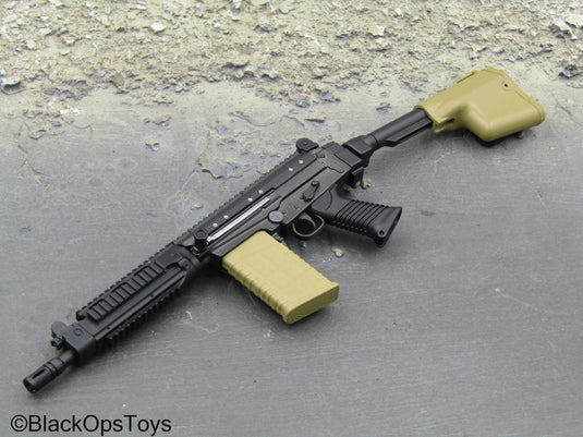 PMC - Black & Tan SA-58 Rifle w/Attachment