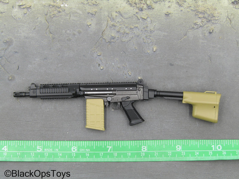 Load image into Gallery viewer, PMC - Black &amp; Tan SA-58 Rifle w/Attachment
