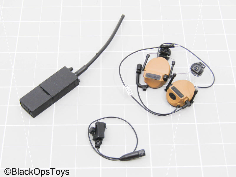 Load image into Gallery viewer, Black Radio w/Tan Headset
