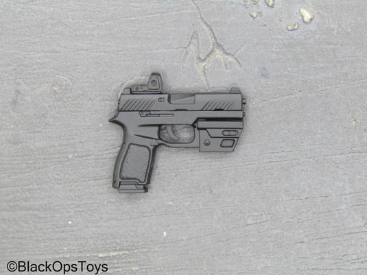 Black Widow - Natasha Romanov - Black Pistol w/Tac Light & Red Dot Sight