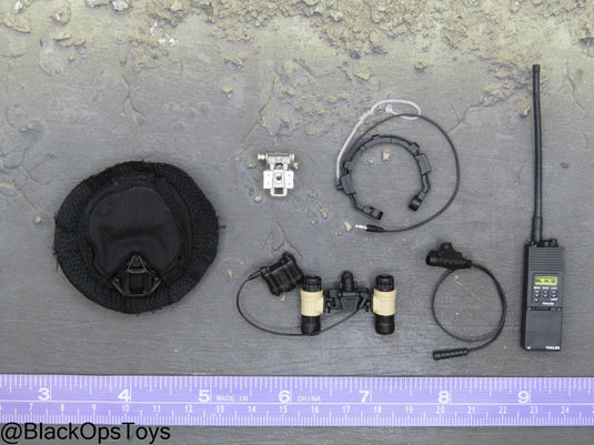 HRT Minuteman - Black Boonie Hat w/NVG & Communications Set