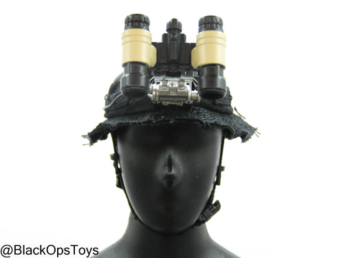 HRT Minuteman - Black Boonie Hat w/NVG & Communications Set