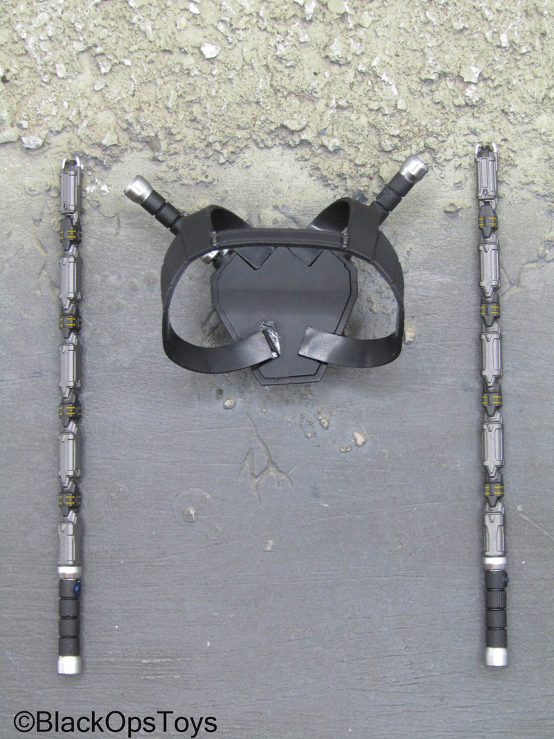 Load image into Gallery viewer, Black Widow - Natasha Romanov - Black Baton Holster w/Batons &amp; Holsters

