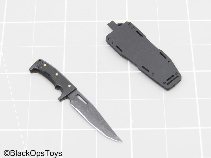 Load image into Gallery viewer, Black Knife w/Sheath
