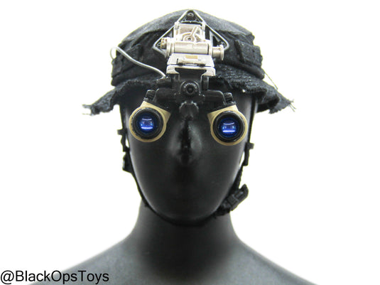 HRT Minuteman - Black Boonie Hat w/NVG & Communications Set