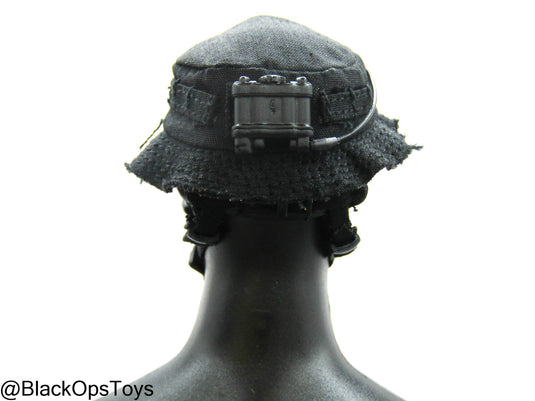 HRT Minuteman - Black Boonie Hat w/NVG & Communications Set