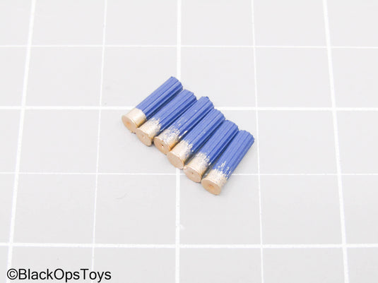 Blue Shotgun Shells (x6)