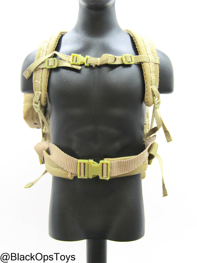 Load image into Gallery viewer, Coyote Tan MOLLE Backpack w/Pouch &amp; Canteen Set

