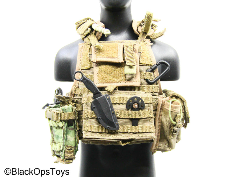 Load image into Gallery viewer, Custom 3D Black Knife w/Magnetic Sheath &amp; MOLLE Clips
