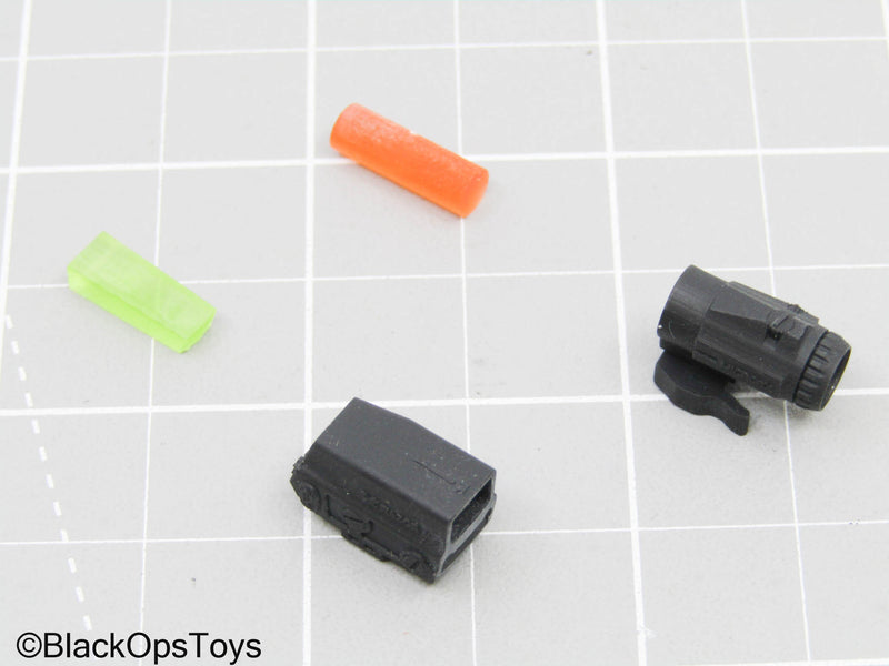 Load image into Gallery viewer, Custom 3D Red Dot Scope &amp; Magnifier w/Yellow &amp; Orange Lens
