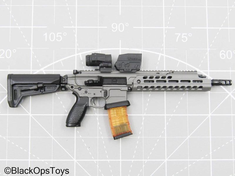Load image into Gallery viewer, Custom 3D Red Dot Scope &amp; Magnifier w/Yellow &amp; Orange Lens
