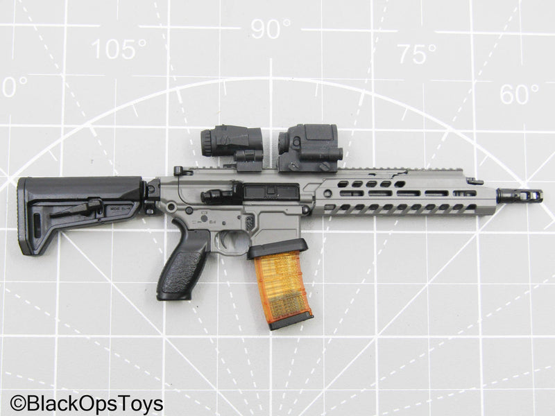 Load image into Gallery viewer, Custom 3D Red Dot Scope &amp; Magnifier w/Red &amp; Blue Lens
