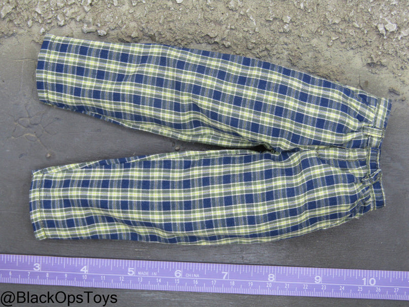 Load image into Gallery viewer, Black Hawk Down - Hoot - Green &amp; Blue Plaid Combat Pants
