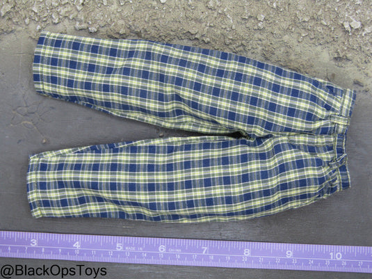 Black Hawk Down - Hoot - Green & Blue Plaid Combat Pants