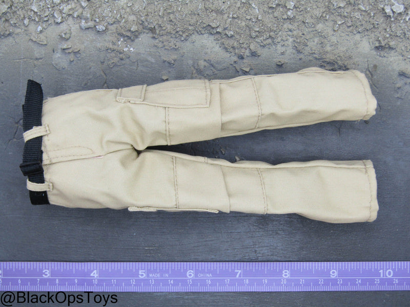Load image into Gallery viewer, PMC - FDE Tan Combat Pants w/Black Belt
