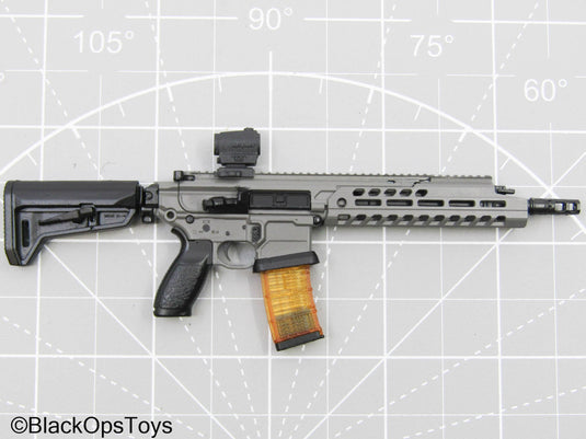 Custom 3D Red Dot Scope w/Riser Mount & Blue Lens