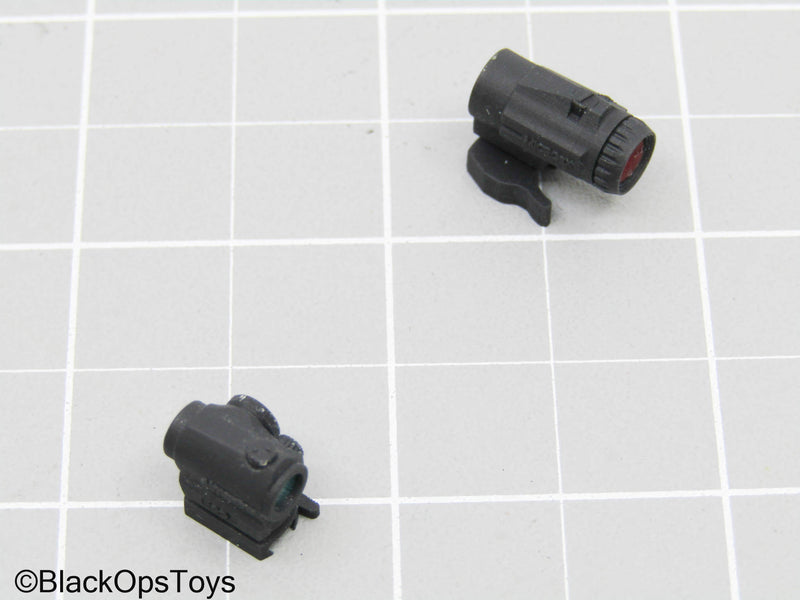 Load image into Gallery viewer, Custom 3D Red Dot w/Magnifier, Riser Mount, Red &amp; Blue Lens
