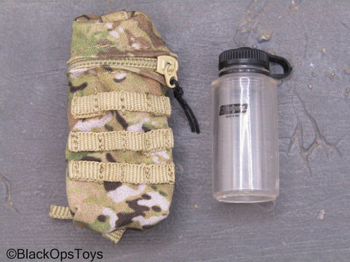 101st Airborne Div. - Water Bottle w/MOLLE OCP Multicam Pouch