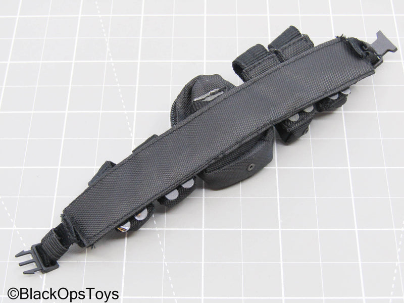 Load image into Gallery viewer, GI JOE - General Hawk - Black Padded Belt w/Pouch Set
