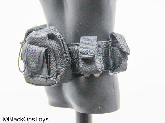 GI JOE - General Hawk - Black Padded Belt w/Pouch Set