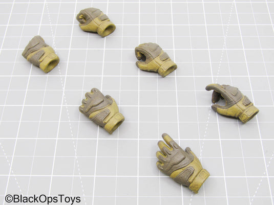 GI JOE - General Hawk - Male Gloved Hand Set (x6)