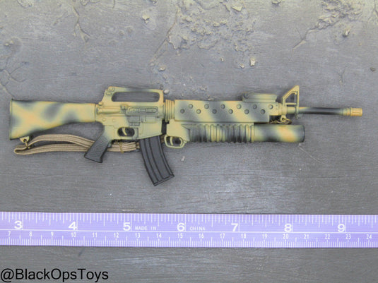 Camo M16 Assault Rifle w/M203 Grenade Launcher