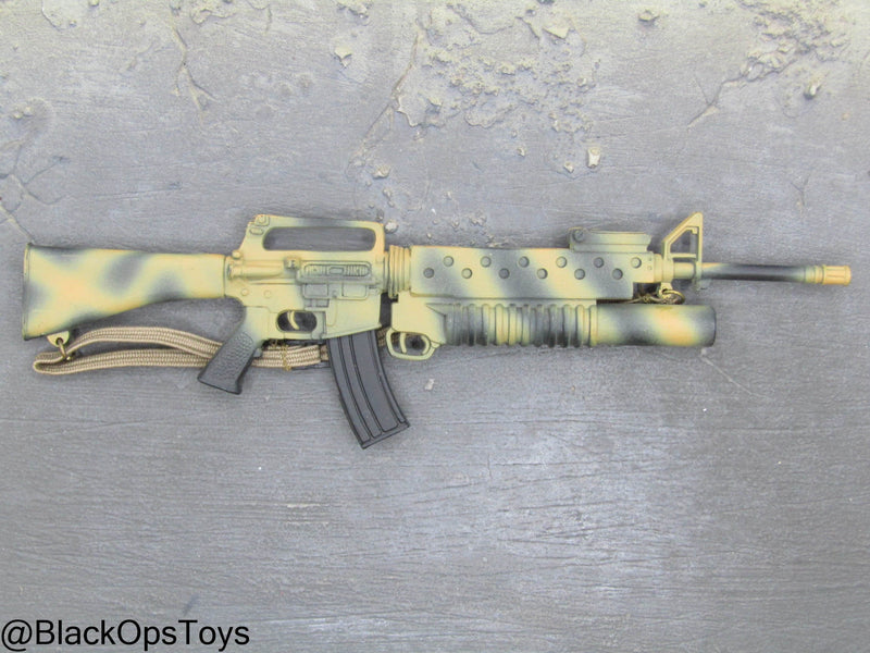 Load image into Gallery viewer, Camo M16 Assault Rifle w/M203 Grenade Launcher
