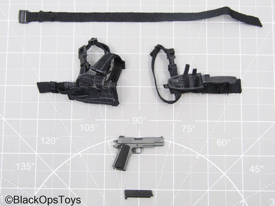 GI JOE - General Hawk - 1911 Pistol w/Drop Leg Holster & Knife