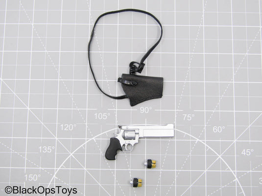 GI JOE - General Hawk - Silver Revolver w/Speed Loaders & Holster