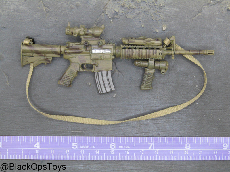 Load image into Gallery viewer, Weathered Camo M4 Rifle w/Attachment Set
