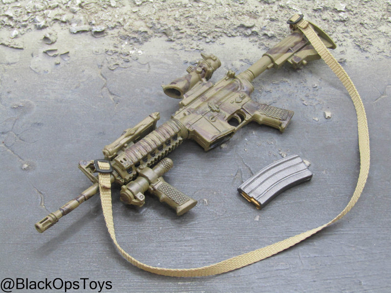 Load image into Gallery viewer, Weathered Camo M4 Rifle w/Attachment Set
